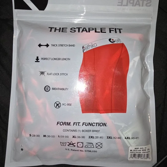 Ethika Men's Underwear Boxer Brief The Alternate ,Button , Stretch Band, 2Xl - Picture 5 of 7